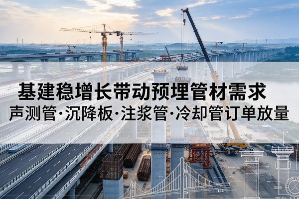 乐平基建稳增长带动预埋监测管材需求，声测管、沉降板、注浆管订单持续放量