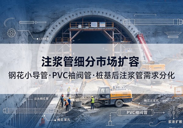 乐平注浆管细分市场扩容，隧道钢花小导管、PVC 袖阀管、桩基后注浆管需求分化